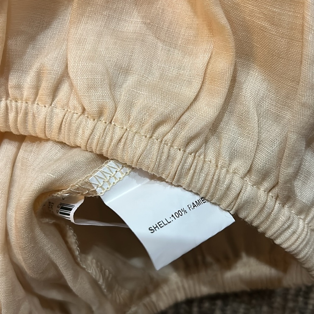 DISSH Iggy Butter Frill Long Sleeve Ramie Top Size 6 - Picture 8 of 9